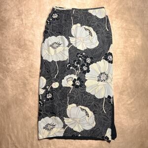 Vintage 90s Drama Floral Print Whimsigoth Maxi Skirt Fairy Grunge Boho Peasant